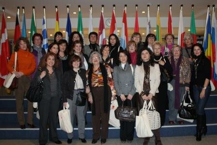 Delegación de ASEM con la eurodiputada María Muñiz